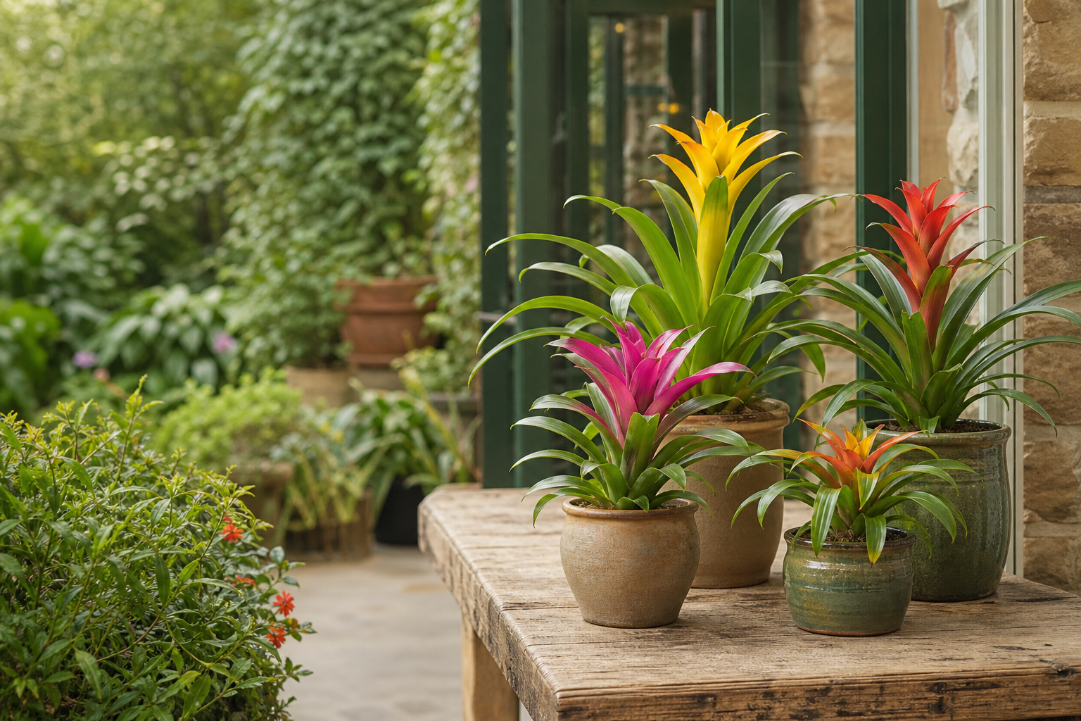 Bromeliad plants for bright, stylish rooms