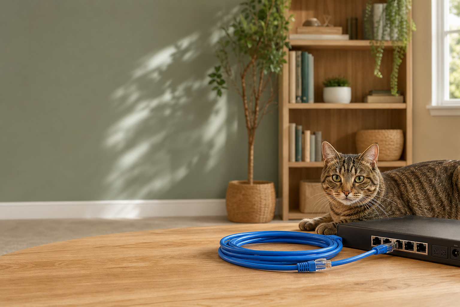 Ethernet cables for faster, steadier connections