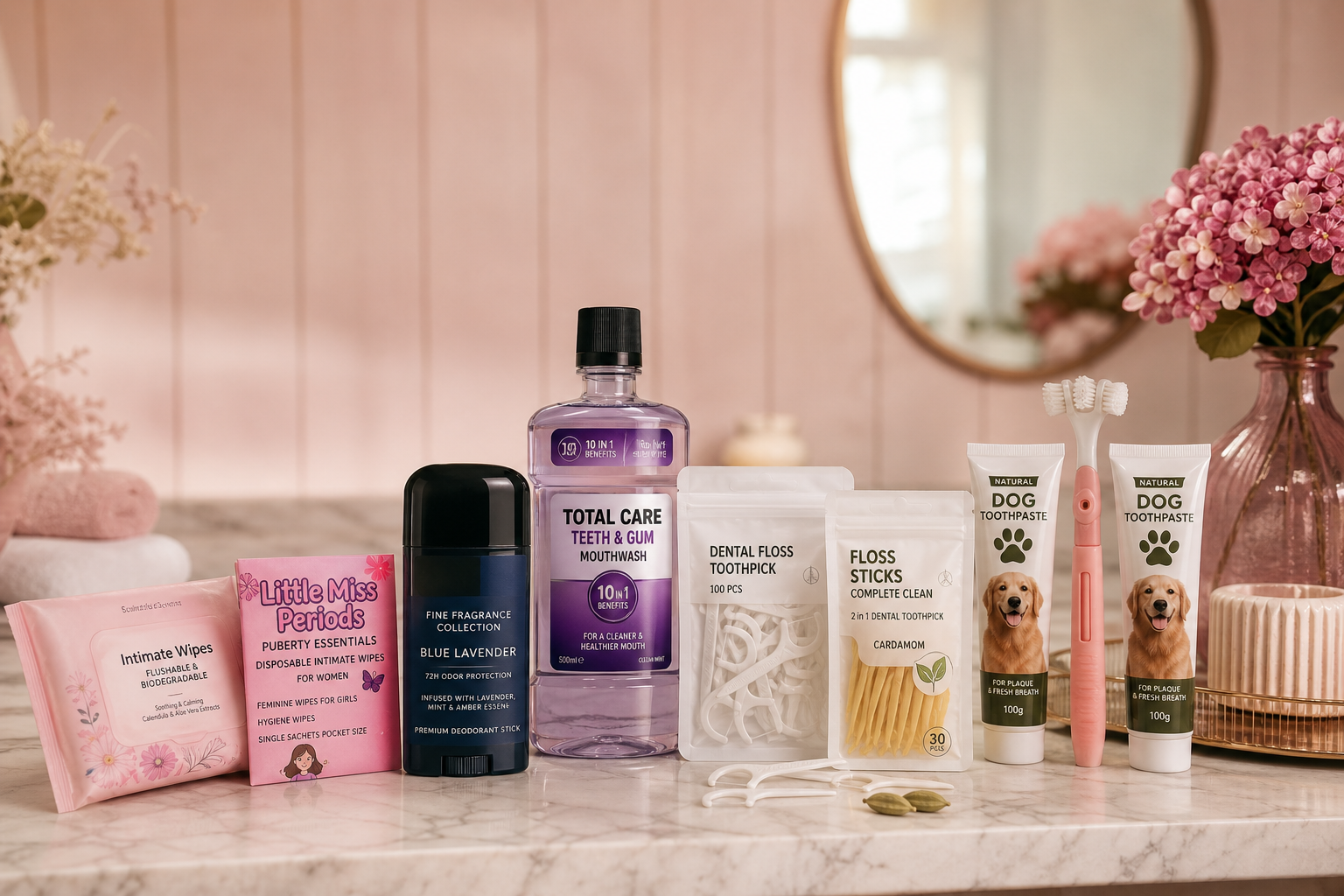 Daily hygiene products for a cleaner, fresher routine
