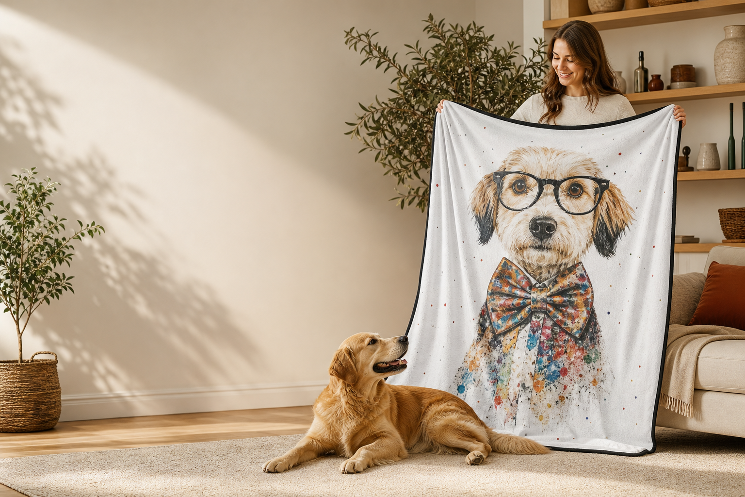 Luxury blankets for sofa, bed and travel
