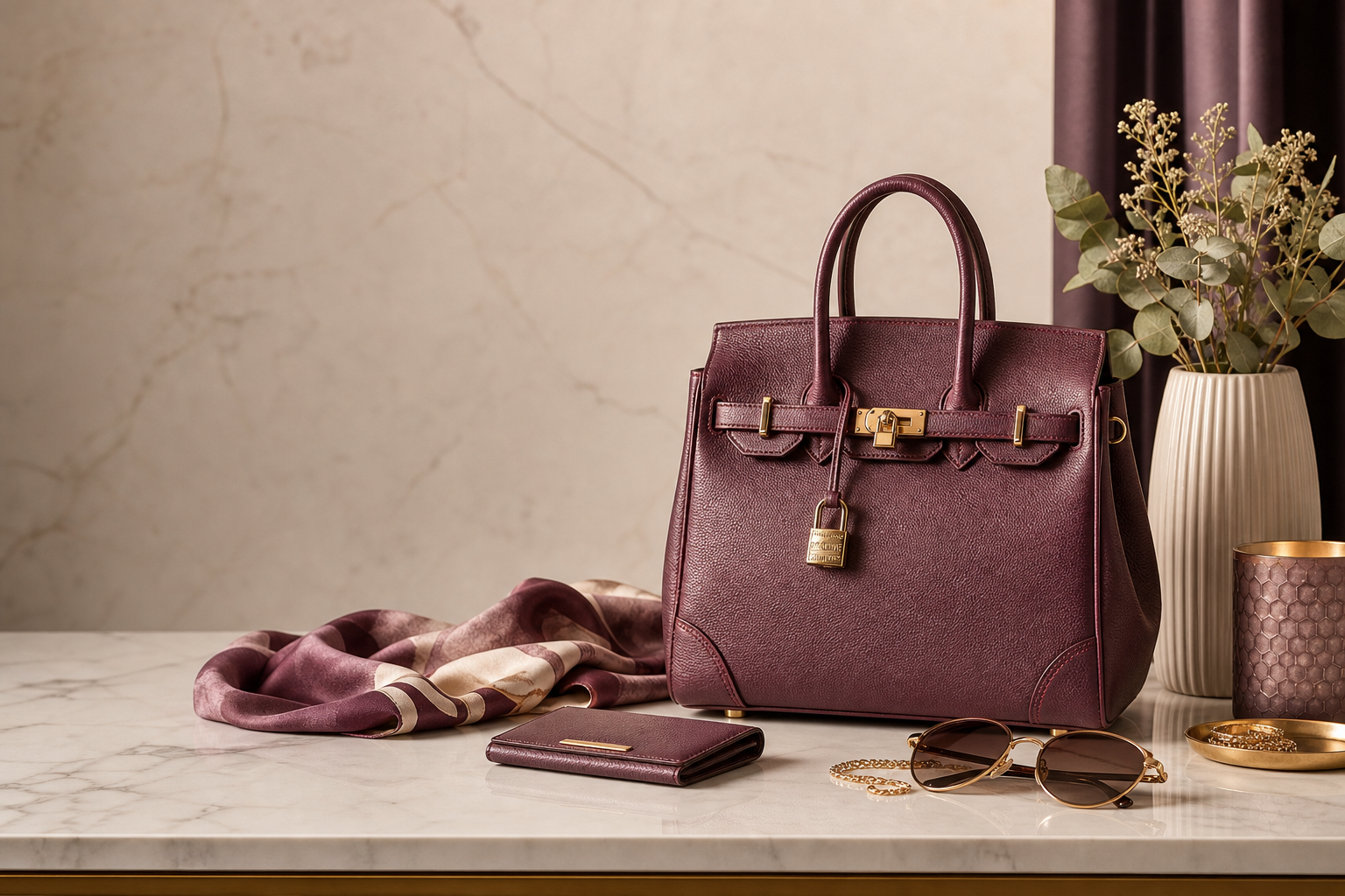 Designer handbags and refined accessories