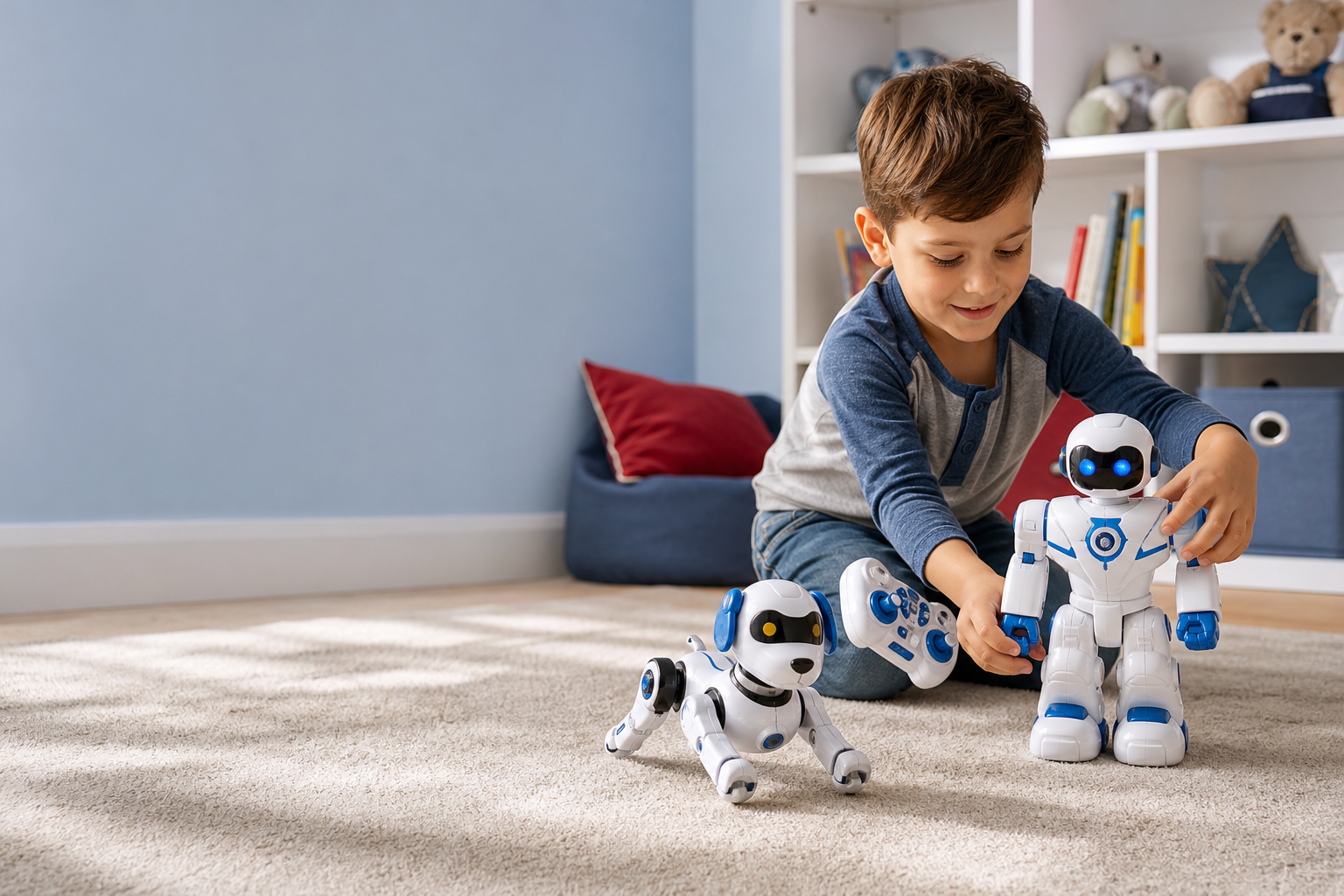 Toy robots for play, coding and collecting